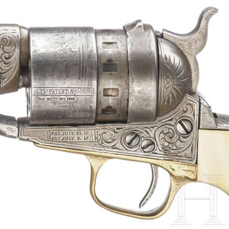 Colt Model 1860 Army, Richards Conversion, graviert, um 1876, mit Elfenbeingriff und Holster - photo 6
