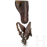Colt Modell 1878 Double Action Frontier Six Shooter, 1898, mit Holster und Sporen - фото 3