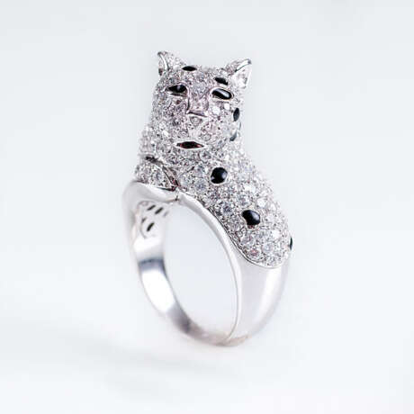 Extravaganter Brillant-Ring 'Leopard' - Foto 1