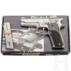 Smith & Wesson Modell 659, "9 mm 14-Shot Autoloading Pistol Stainless", im Karton