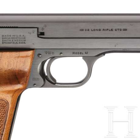 Smith & Wesson Modell 41, "The .22 Rimfire Single Action Target Pistol", im Karton - Foto 2