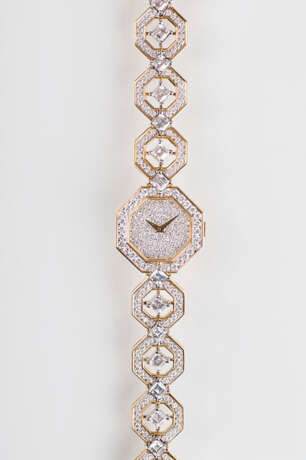 Hochfeine Damen-Armbanduhr mit hochkarätigem Brillant-Besatz, gegründet1860 in Sonvilier - Foto 1