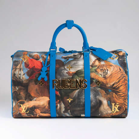 Luxuriöse Masters LV x Koons Keepall 50 'Rubens'. Louis , in Kooperation mit Jeff Koons - photo 2