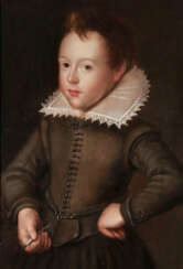 Портрет мальчика с коричневым и голубым глазом антверпенских мастеров, деятельно 1. Половине 17. Века