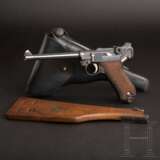 Pistole 04 (1914), DWM 1917, mit Brett und Tasche - photo 1