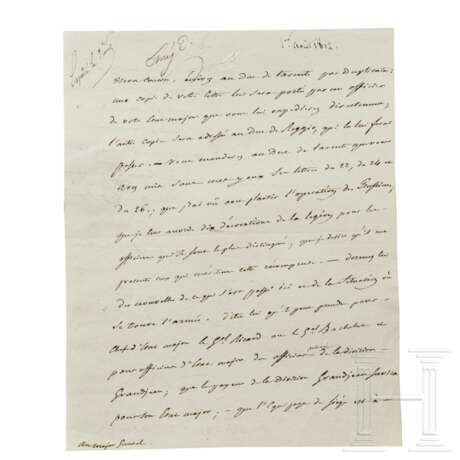 Napoleon I. – eigenhändig signierter Brief, Vitebsk, 1.8.1812 - фото 1
