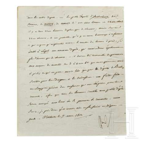 Napoleon I. – eigenhändig signierter Brief, Vitebsk, 7.8.1812 - photo 2