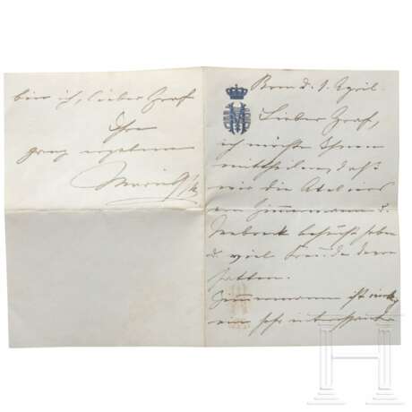 Erzherzogin Marie Valerie von Österreich – eigenhändig verfasster Brief, drei Kuverts und persönliche Briefschatulle - Foto 3