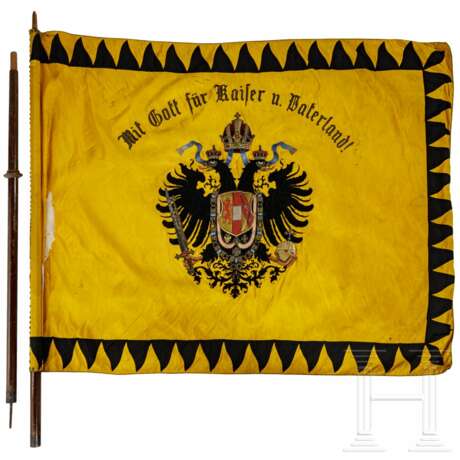Fahne des Militär-Vereins Pitschkowitz mit Fahnenband der Fürstin Sophie von Hohenberg, datiert 1900 - Foto 2