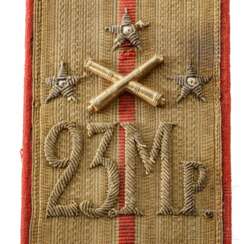 Une paire d&#39;épaulettes pour un capitaine du 23rd Mortar Regiment, Russie, vers 1910/15