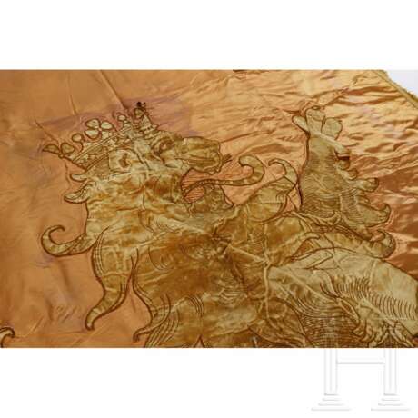 Große Tapisserie mit dem schreitenden Pfälzer Löwen, 17./18. Jahrhundert - Foto 3
