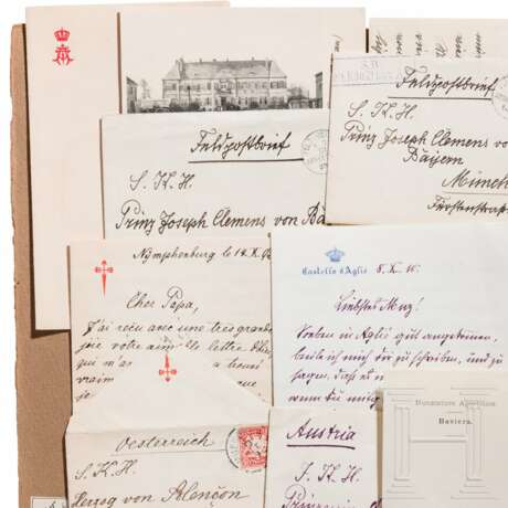 Prinz Alfons von Bayern (1862-1933) – vier eigenhändige Briefe 1892-1915 sowie drei Fotos des Prinzen Joseph Clemens - Foto 2