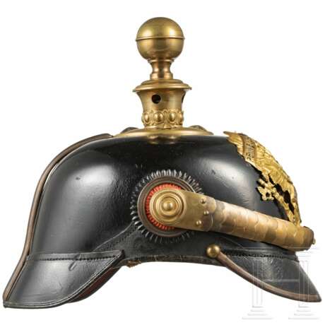 Helm für einen Fähnrich im Feldartillerie-Regiment "von Scharnhorst" (1. Hannoversches) Nr. 10 - Foto 3