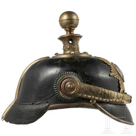 Helm für Offiziere des Holsteinischen Feldartillerie-Regiments 24, 3. Batterie, um 1900 - Foto 3