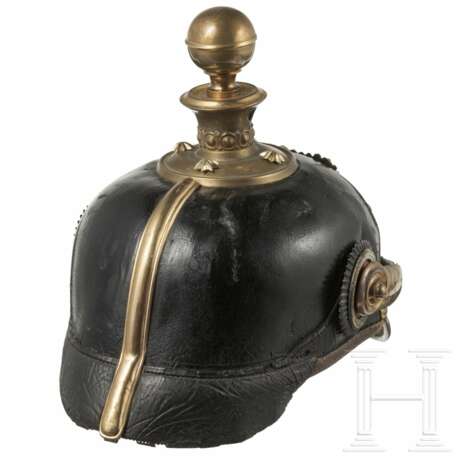 Helm für Offiziere des Holsteinischen Feldartillerie-Regiments 24, 3. Batterie, um 1900 - Foto 4