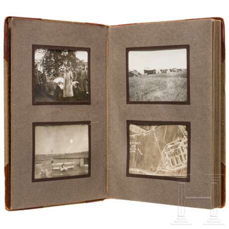 Fotoalbum mit 48 Fotos eines Leutnants der Flieger im 1. Weltkrieg - Foto 2