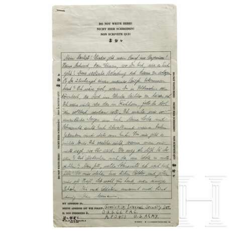 Hermann Göring – Brief aus Nürnberg an seine Frau Emmy vom Mai 1946 - photo 1