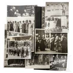 Karl Tempel, Bürgermeister von München – Fotoalbum mit ca. 60 Fotos sowie sieben großformatige Fotos vom Besuch der Deutsch-Italienischen Kulturgesellschaft in Mailand, 1937 