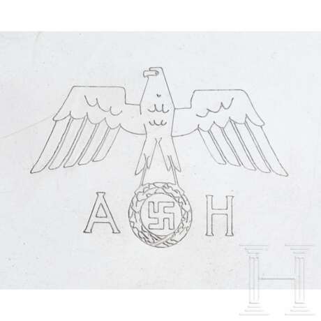 Adolf Hitler – a Beverage Coaster from his Personal Table Service - photo 2