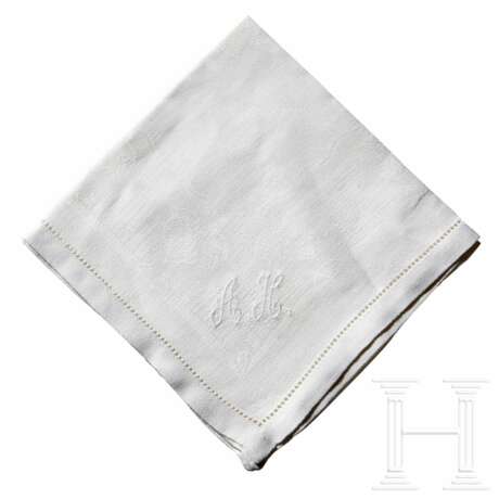 Adolf Hitler – a Napkin from his Personal Table Service - фото 1