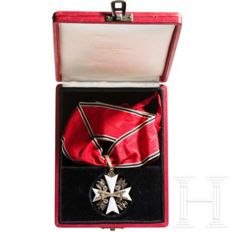 Deutscher Adler-Orden – Verdienstkreuz 1. Stufe mit Schwertern im Etui - photo 1