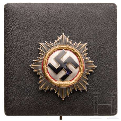 Deutsches Kreuz in Gold in schwerer Ausführung von Deschler, München, im Verleihungsetui - фото 1