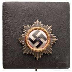 Deutsches Kreuz in Gold in schwerer Ausführung von Deschler, München, im Verleihungsetui