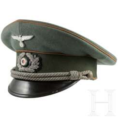 Schirmmütze für Offiziere der Kradschützen-Bataillone oder der Nachrichtentruppe