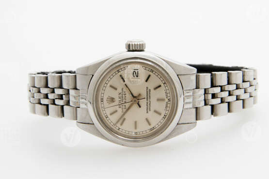 ROLEX ladies watch "Oyster Perpetual Datejust", CA. mid-1970s, steel. - photo