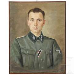 Portraitgemälde eines SS-Obersturmführers