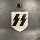 Stahlhelm M 35 der Waffen-SS mit beiden Abzeichen - Foto 6