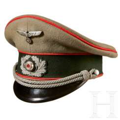 A Visor Cap for an Artillery Officer in the Wehrmacht