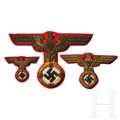 Adolf Hitler – three Funeral Sash Eagles