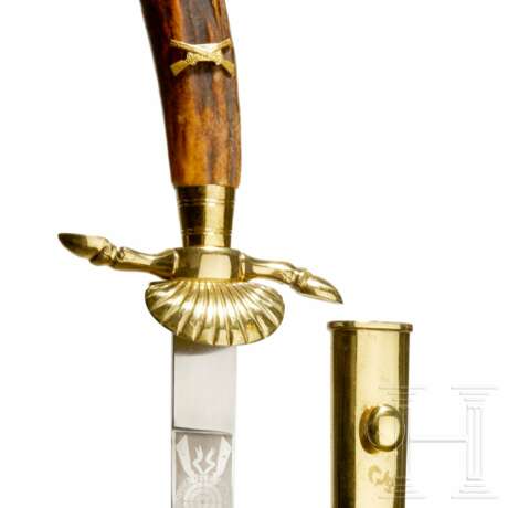 A Gilded Rifle Association Dagger - photo 3