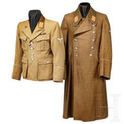 Dienstrock und Mantel für einen Betriebsassistenten im Reichsministerium für die besetzten Ostgebiete "RMBO"