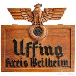 Wandtafel "Uffing - Kreis Weilheim"