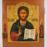 Christus Pantokrator mit zwei Randheiligen - Foto 1