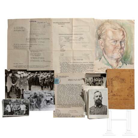 HJ-Obergebietsführer Willi Blomquist - zahlreiche Dokumente seiner frühen Nachkriegszeit, mit eidesstattlicher Erklärung 1947 von Artur Axmann - Foto 1