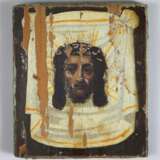 Das nicht von Menschenhand geschaffene Bild Christi Miniatur- Reiseikone mit Silberoklad - фото 4