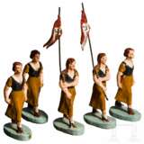 Fünf Elastolin-BDM-Mädels mit zwei Wimpelträgerinnen - фото 1