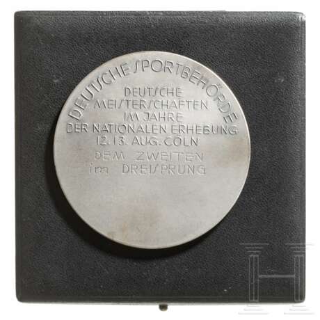 Silberne Siegermedaille der Deutschen Sportbehörde 1933 - Foto 2