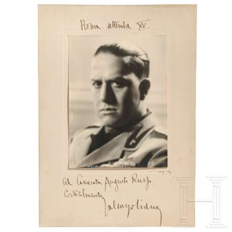 Gian Galeazzo Ciano (1903-44) – Portraitfoto mit Widmung - photo 1