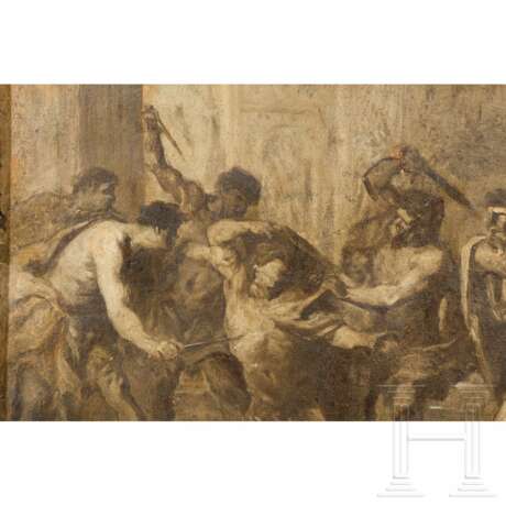 Ölstudie von Gaspare Diziani (1689-1767) - Die Ermordung Caesars - Foto 3
