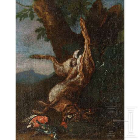Jagdliches Stillleben, bezeichnet J. G. de Hamilton, deutsch, 1. Hälfte 18. Jahrhundert - фото 2