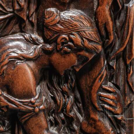 Buchsbaumrelief mit Darstellung der Beweinung Christi, Lothringen, Ende 16. Jahrhundert - Foto 7