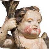 Ein Paar Engelfiguren, süddeutsch, 18. Jahrhundert - Foto 5