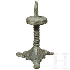 Kleiner Dornleuchter aus Bronze, merowingisch, 7./8. Jahrhundert