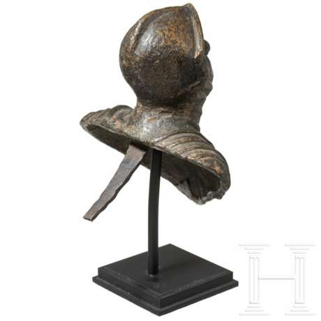 Bronzener Türknauf in Form einer Soldatenbüste, Italien, um 1600 - фото 3