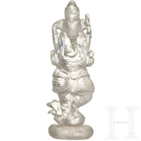 Ganesha-Figurine aus Bergkristall, Indian/Nepal, um 1900 - photo 1