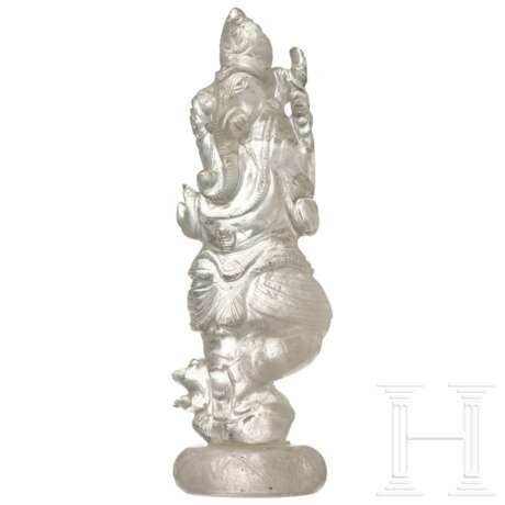 Ganesha-Figurine aus Bergkristall, Indian/Nepal, um 1900 - photo 3